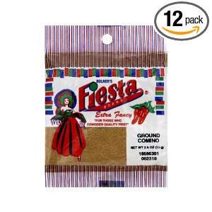 Fiesta Ground Comino (Cumin) Bag, 2.5 Ounce (Pack of 12)