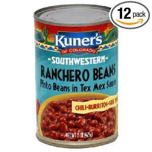 Kuners Southwestern Pinto Beans with Jalapenos, 15 ounces (Pack of12 