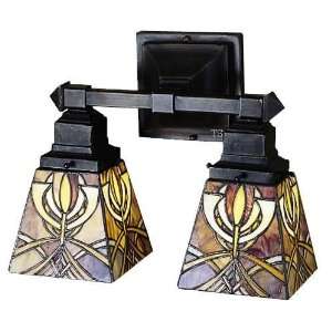  Glasgow Mission Tiffany Stained GlassWall Sconce 12 Inches 