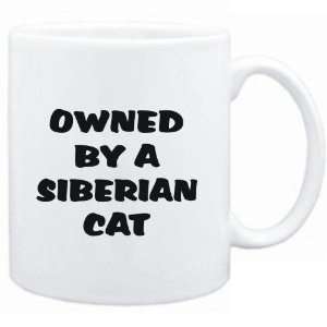  Mug White  OWNED by s Siberian  Cats