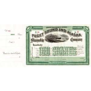    Puget Sound and Alaska Steamship Company Stock