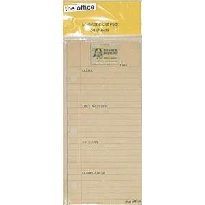    The Office Memo Pad Dwight Schrute 3 pack