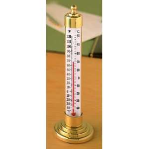  Vermont Tabletop Thermometer Brass Patio, Lawn & Garden