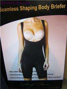 New Marilyn Monroe Intimates Seamless Shaping Body Briefer Black&Beige 