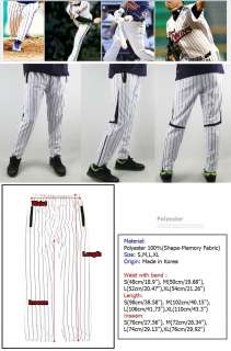 Mens Pinstripe Baseball Softball Pants Shape memory fabric Black Blue 