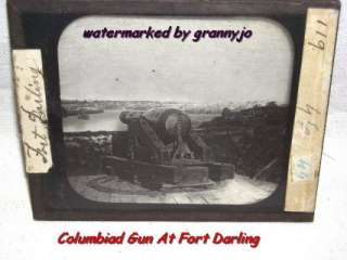 CIVIL WAR SLIDE Columbiad Gun at Fort Darling Virginia  