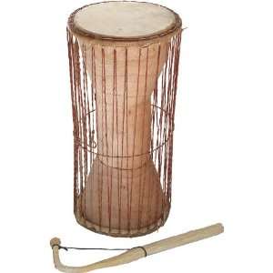  Overseas Connection Ghana Talking Drum with Stick Natural 