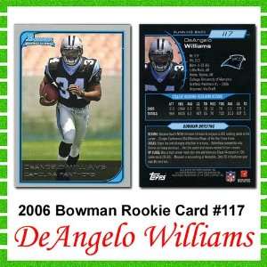  Bowman Carolina Panthers Deangelo Williams 2006 Rookie 
