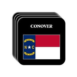  US State Flag   CONOVER, North Carolina (NC) Set of 4 Mini 