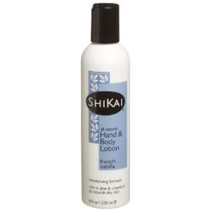  Shikai All Natural Hand & Body Lotion, Vanilla, 8 Ounce 