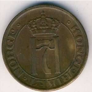  1938 Norwegian 2 Ore    Circulated Coin 