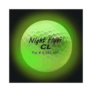  NIGHT FLYER GOLF BALL CONSTANT ON 2 GREEN L.E.D.s Sports 