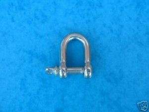 5mm Dia Pin 316 Stainless D Shackles)) Chandlery  