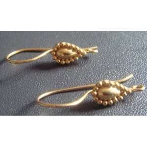  Vermeil teardrop french earring wires 1 pair Everything 