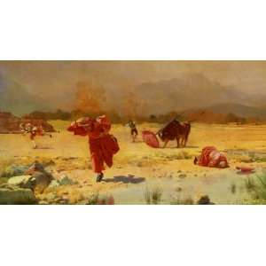  Hand Made Oil Reproduction   Jehan Georges Vibert   32 x 