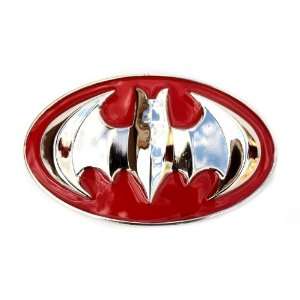  Classic Batman Superhero Comics Belt Buckle, Shiny Red 