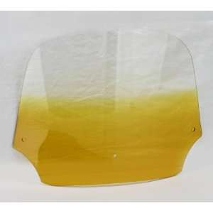Memphis Shades Batwing Fairing Windshield   12in   Gradient Yellow 