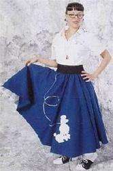 Poodle Skirt Red OR Black several sizes to choose  NEW  