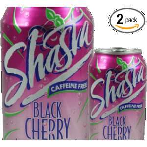 Shasta Black Cherry, 12 Count (Pack of 2)  Grocery 