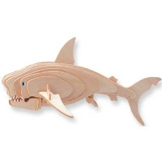  Great White Shark 3D Woodcraft Construction Puzzle Kit 