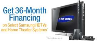   if Paid in Full in 36 Months on Select HDTVs and Home Theater Systems