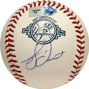  NY 100th Anniversary Logo   Autographed Baseballs