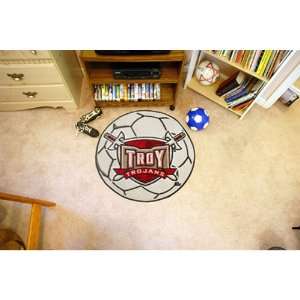  BSS   Troy State Trojans NCAA Soccer Ball Round Floor Mat 