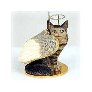  Brown Maine Coon Angel Cat Ornament