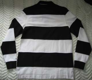 NWT Mens Tommy Hilfiger Striped Long Sleeve Polo Medium (Retail $79 