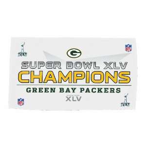  NFL Green Bay Packers Super Bowl XLV Trophy Towel 24x42 