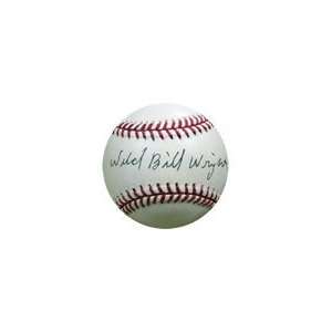 Wild Bill Wright Signed Baseball JSA 
