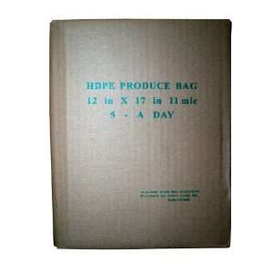  4 Rolls 12x17 HDPE Produce Bag 11 mic 