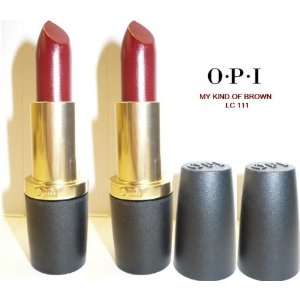 OPI Lipcolour #LC 111 MY KIND OF BROWN (Qty, Of 2 LipSticks 