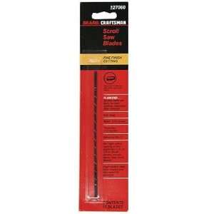 Craftsman 5 in. 9.5 tpi Reverse Tooth Scroll Saw Blades, Plain End, 1 