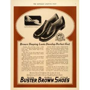   Ad Brown Shaping Buster Shoes Lasts Wooden Forms   Original Print Ad