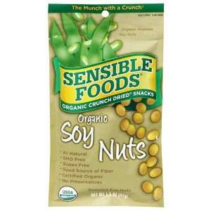 Sensible Foods Organic Crunch Dried Snacks, Roasted Soynuts, 1.5 oz 