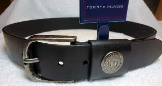   HILFIGER MENS LEATHER BELT  BUTTON LOGO ALL SIZES PERFECT 4 JEANS
