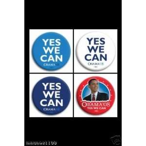  Yes We Can Barack Obama LOT of 4 