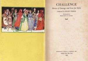 1937 CHALLENGE STORIES OF COURAGE & LOVE FOR GIRLS ILST  