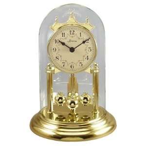  Quartz Anniversary Black Forest Clock with Floral Garland 