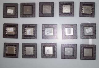   of 52 CPU gold pinned 486/Intel/AMD CPUs for Gold Scrap; $99  