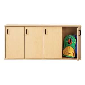  Four Section Stackable Lockers with Doors Unassembled 