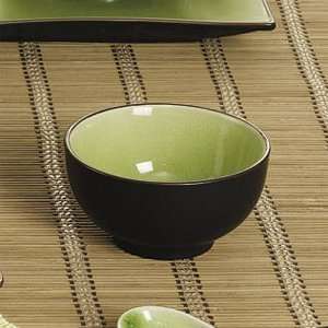   Green Japanese Style 4 3/4 China Rice Bowl 36 / CS