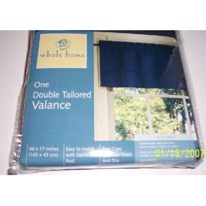    Whole Home Navy Double Tailored Valance From 