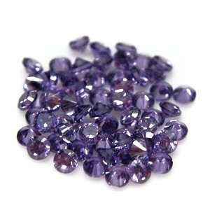   3mm Amethyst CZ Cubic Zirconia Loose Stone Lot of 100 Pieces Jewelry