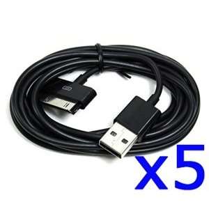  Bluecell 5 PCS Black 6FT USB Data Sync Cable for Apple 