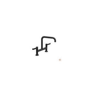  Torq K 6125 4 BL Deck Mount Bridge Kitchen Faucet, Matte 