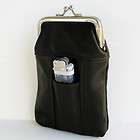 BLACK CIGARETTE Case Soft pouch Leather Holder Wallet Purse C92810 