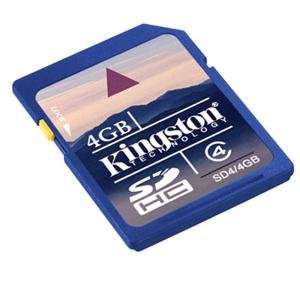  4GB SDHC Class 4 Flash Card (SD4/4GB)  