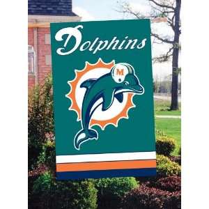  Miami Dolphins House/Porch Embroidered Banner Flag 44X28 